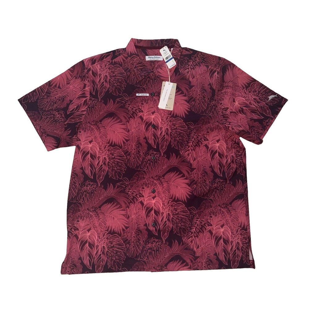 Tommy Bahama Shirt Floral Red Hawaiian The Bahama Coast Brand New With Tags
